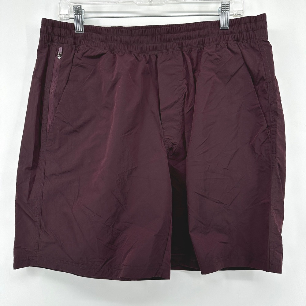 VRST Mens 7 Inch All-In Unlined Short Burgundy Plum Shine VRST-F25-JK-AIUS7 L